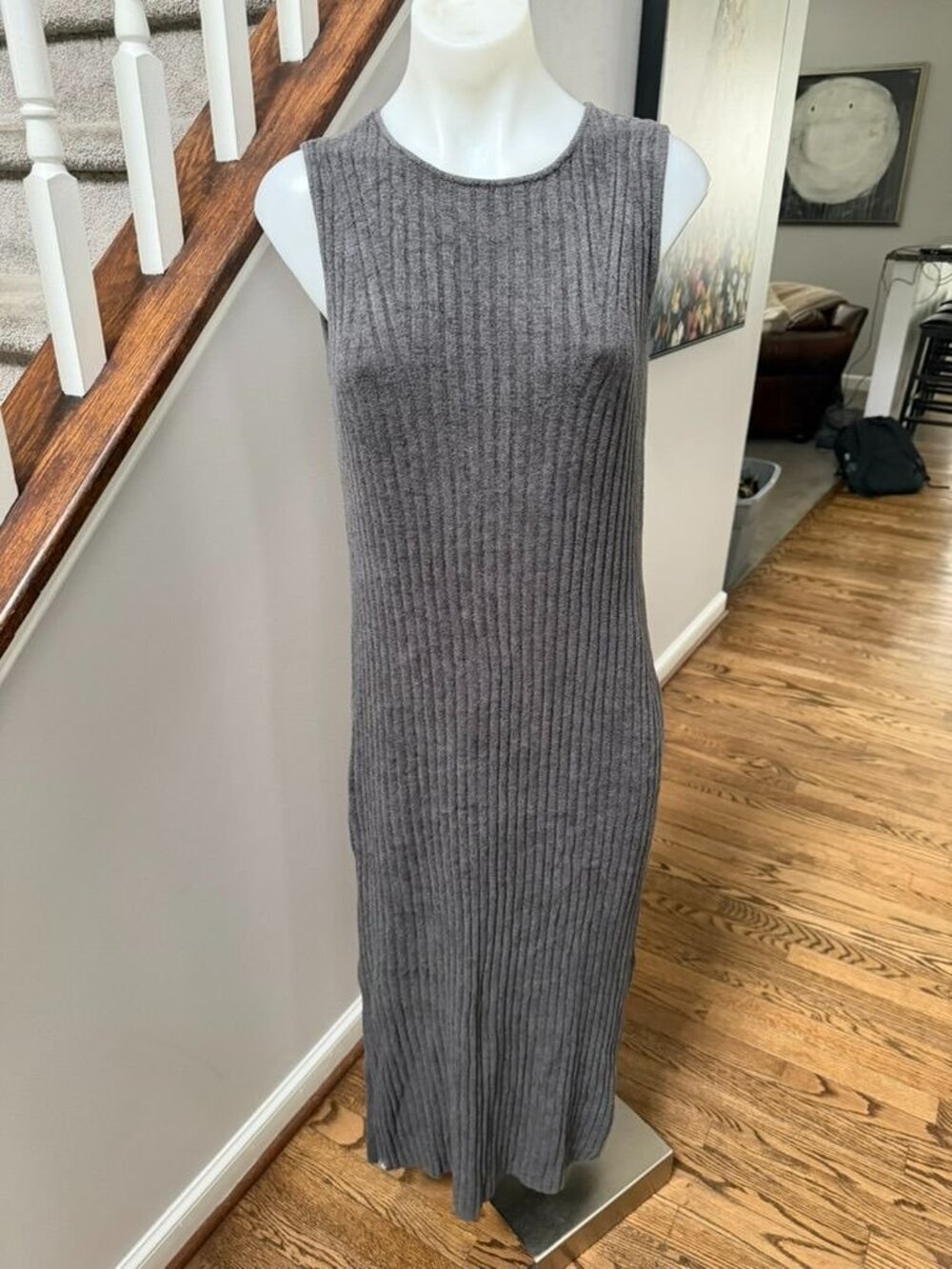 Barefoot Dreams Petite CozyChic Ultra Lite Grey Dress Medium